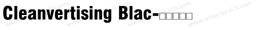 Cleanvertising Blac字体转换